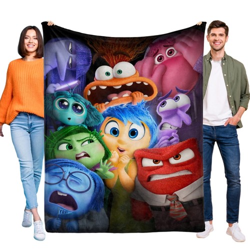 Inside Out Flanelldecke Weichbett Sofaüberwurf Decke Geburtstag Geschenk für Kinder - Bild 16 von 16