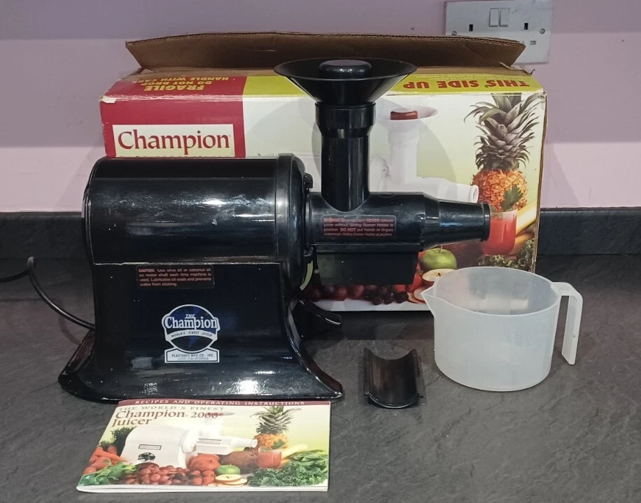 Champion 2000+ Horizontal Juicer The World's Finest Juicer