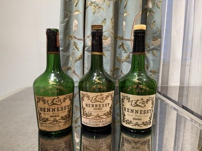 1970s Hennessy VSOP Reserve Grande Fine Champagne Cognac Empty Bottles 700ml