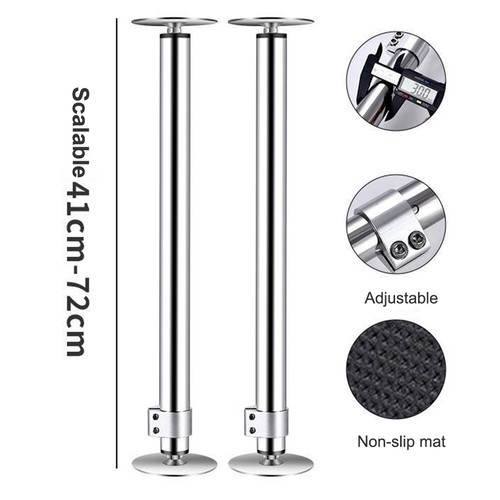 Soportes Lavabo 2 Piezas 41 72 cm Ajustables para Cocina y Baño - Imagen 2 de 12