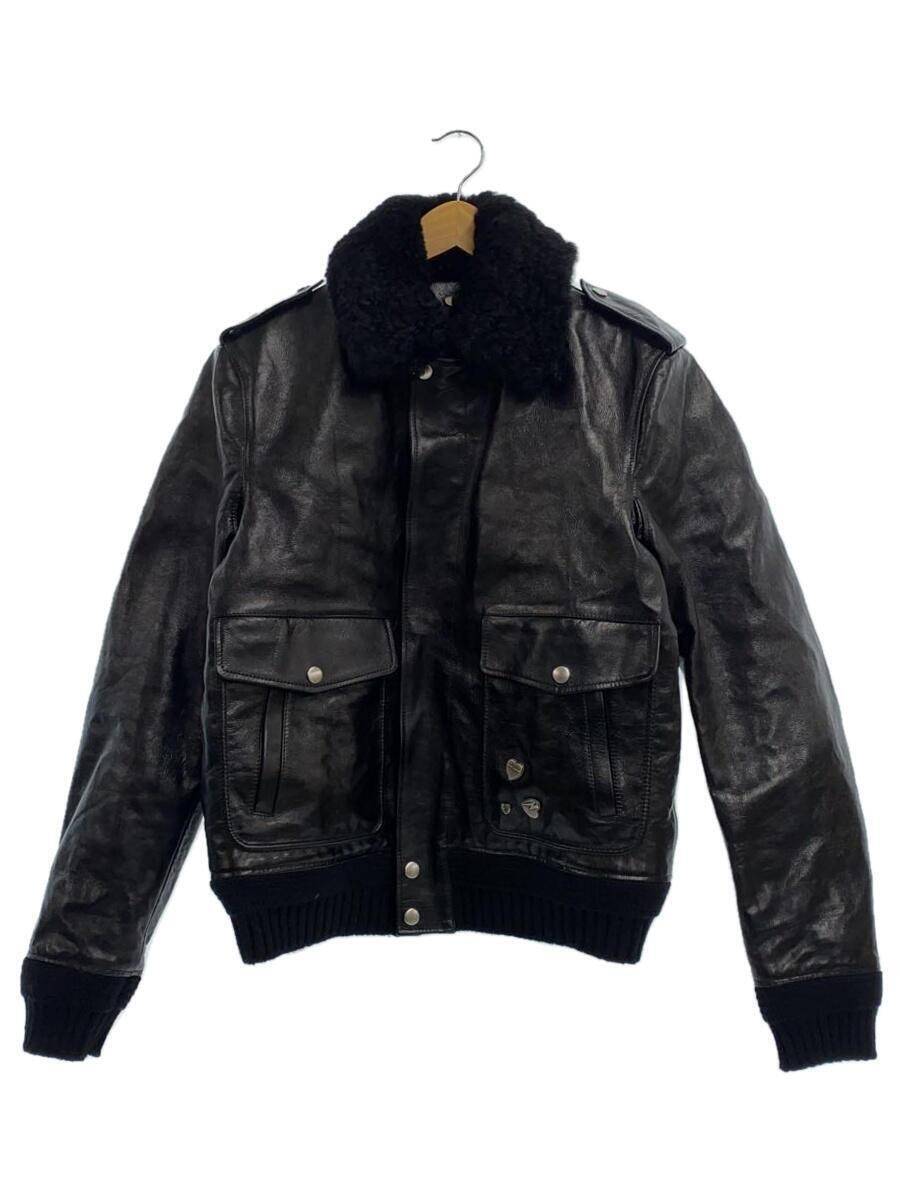 Giacca da volo Saint Laurent 48 pelle nero 287