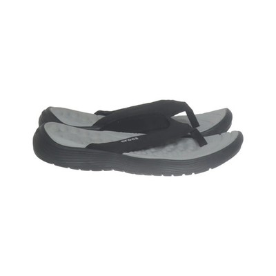 Crocs, Flip Flops, Größe: 36/37, Reviva, Polyurethan, Schwarz/Grau, Damen #QXq