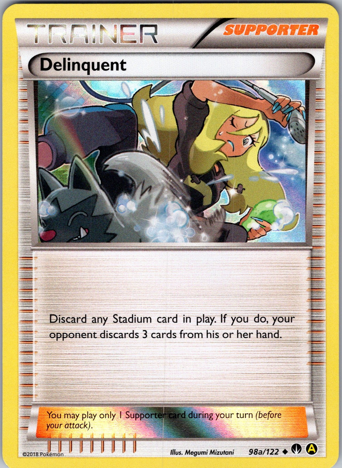 Delinquent - 98a/122 Holo 098a/122 Alternate Art Promos VLP+