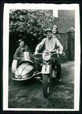 Foto - Motorradgespann Zündapp oder Victoria - 1930er Beiwagen Steib oder Stoye