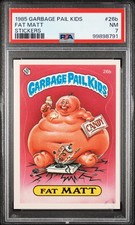1985 Topps Garbage Pail Kids Series 1 Trading Cards 26