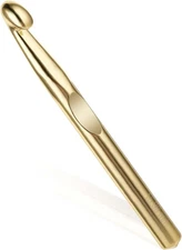 Large Metal Crochet Hooks - 15mm Giant & Huge Hook Set - 15 mm, Gold 