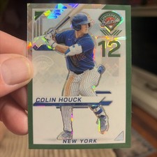 2025 Panini Prospect Edition Colin Houck Green Ice Prizm /149 N.Y Mets (SN,RC)