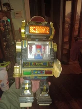 Vintage 1985 Son Ai Toys Star Robot Mechanical Space Toy WORKS