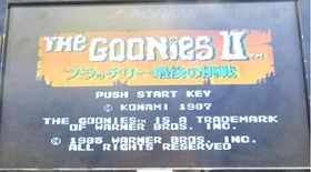 KONAMI Famicom Soft Goonies 2 Flutter Battery Last Challenge Used