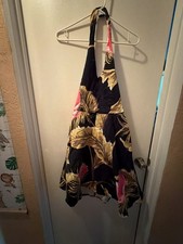 Moka Sport Floral Halter Dress Size M
