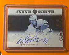 Noah Dobson 2019-20 UD Ultimate Rookie Accents Auto /99 (Montreal Canadiens) RC
