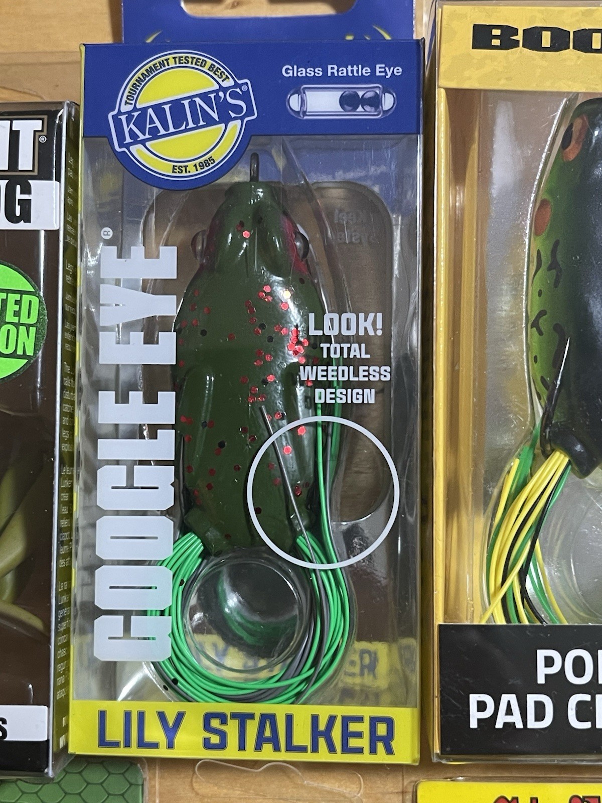 Lunkerhunt, Kalin's, Booyah Frog Topwater Lures Lot, 6 Multicolor - Image 6