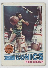 1977-78 Topps Gray Back Fred Brown #30 0bn8