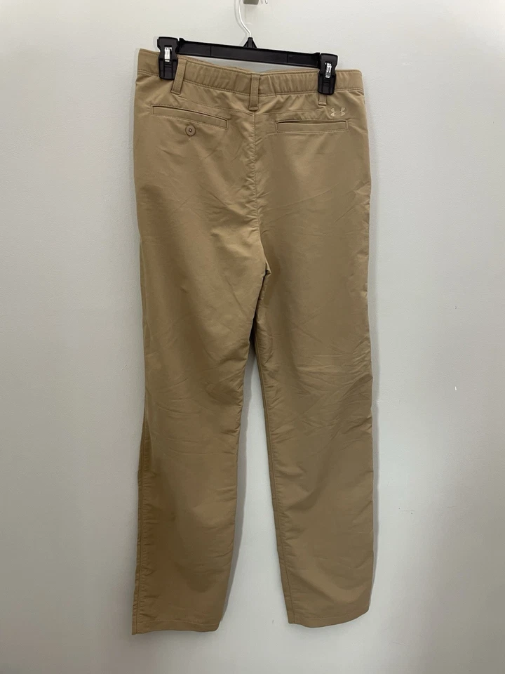 Брюки для гольфа для мальчиков Under Armour размер 20 желтовато-коричневые 31x31 - Изображение 2 из 4