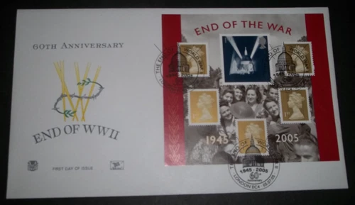 2005 END OF THE WAR M/S STUART FIRST DAY COVER - FDI LONDON EC4