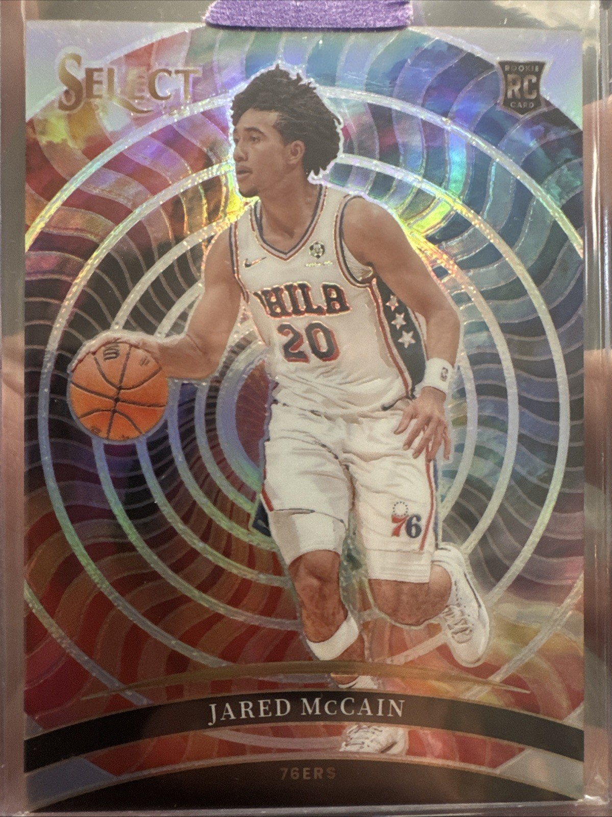 2024-25 Panini Select Jared McCain #1 RC Color Wheel SSP