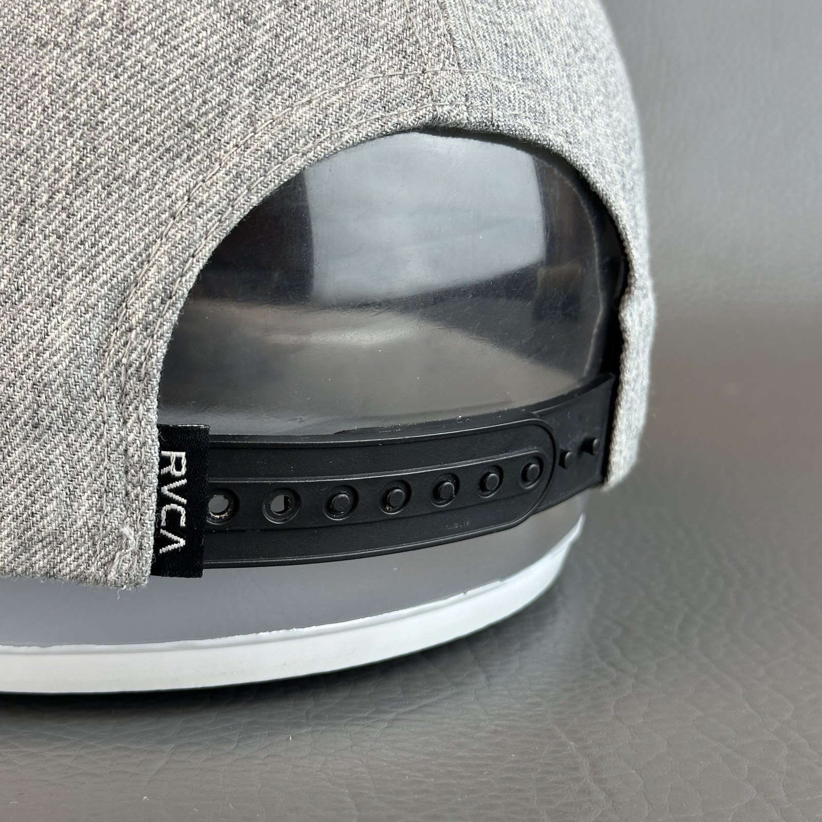 RVCA VA Patch Hat Gray SnapBack Adjustable DJ Bas… - image 9