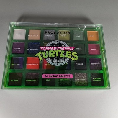 Profusion Teenage Mutant Ninja Turtles 24 Shade Eyeshadow Palette Vegan 1.4oz