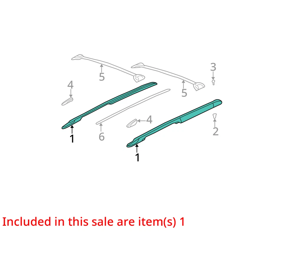 SE ADAPTA A CHEVROLET GMC TRAILBLAZER EXT ENVOY XL RAIL 15254141 2002-2006 - NUEVO OEM Foto 2 de 3