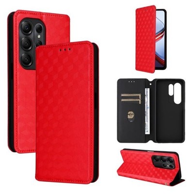 Cubic Checkered Texture Leather Flap Case for Doogee Note 56X / 56X Pro