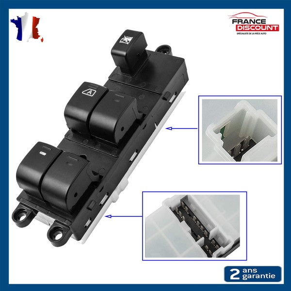 Bouton Leve Vitre Vorne Links FüR Qashqai Pathfinder NV400 25401-EB302-image