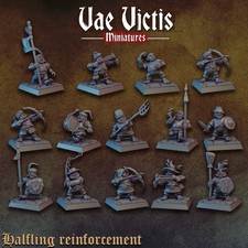 "Halfling Mercenaries x14 lot" Vae Victis Miniatures D D WHFB Mordheim Empire