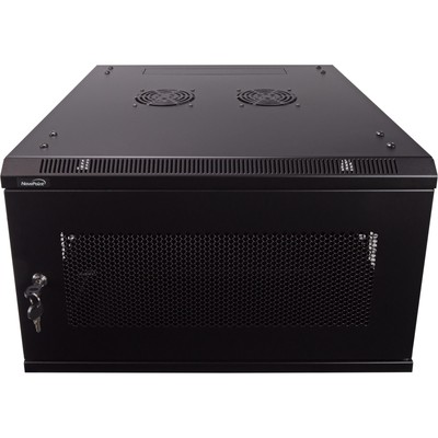 6U Wall Mount Network Server Data Cabinet 24-inch Perforated Door Lock w/shelf