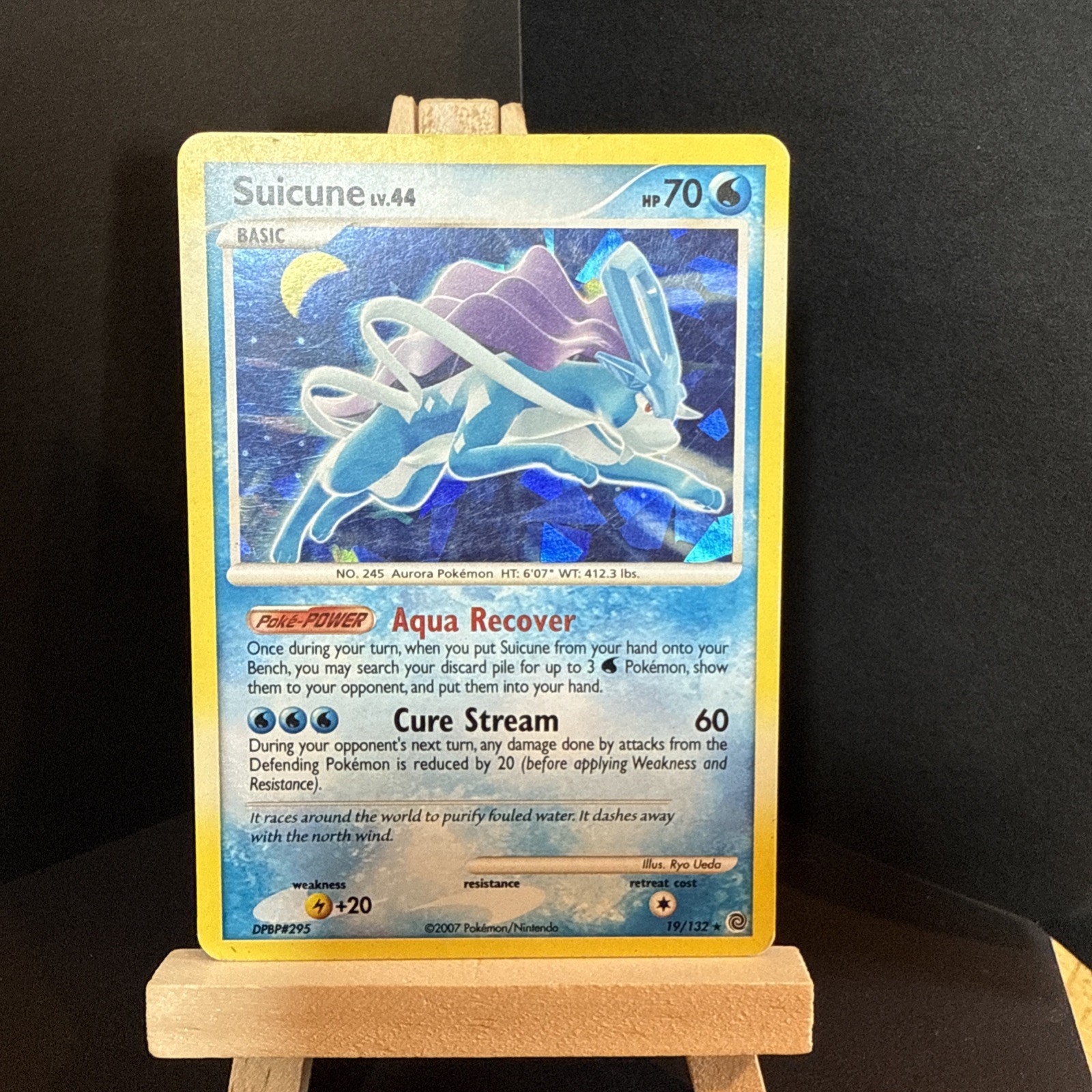 Suicune - (Cracked Ice Holo) 019/132 Miscellaneous Cards & Products Holo