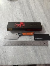Microtech 4.2 Santoku Kitchen Knife (blue) wi...