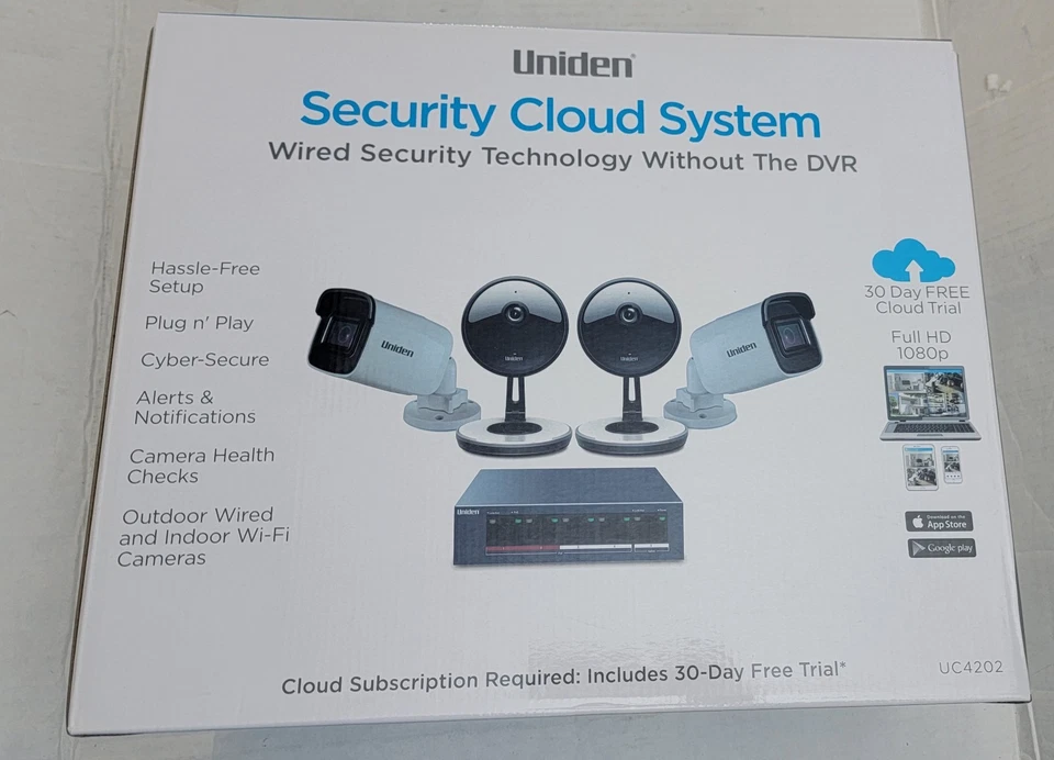 Sistema de seguridad Uniden UC4202 4 cámaras 1080P PoE para hogar y negocios Foto 4 de 4