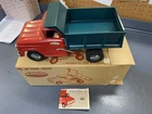 VTG 1950’s (1958) Tonka Toys Mound Minn. Pressed Steel Dump Truck Red Green