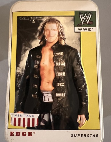 “2008 Topps WWE Heritage IV Cards + Tin – Undertaker, Edge, CM Punk, HBK” - Picture 5 of 6