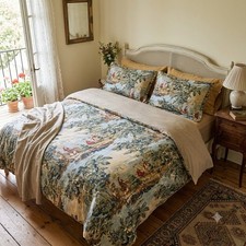 HiEnd Accents Provence Duvet Cover King 110X96 Victorian Toile French Country