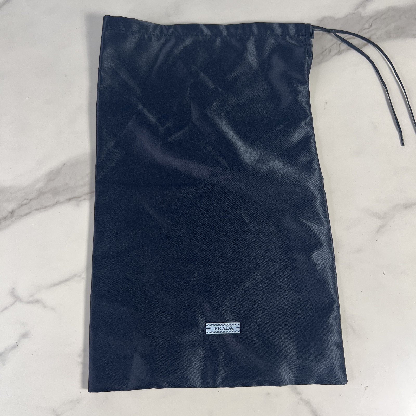Prada Authentic Large Satin Drawstring Shoe Storage Dust Bag Pouch-image