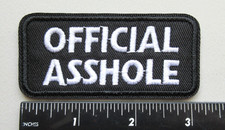   OFFICIAL A HOLE FUNNY HUMOR VEST JACKET HAT EMBROIDERED IRON ON PATCH