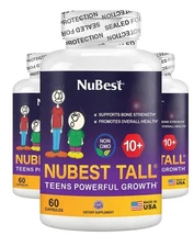 NuBest Tall 10+ Bone Strength Formula Enhanced Immunity Overall Health 180 Caps