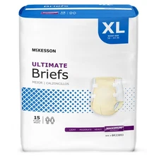 McKesson Adult Incontinence Brief XL Heavy Absorbency BR33893 Maximum 60 Ct