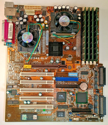 ASUS CUV4X-DLS DUAL SOCKET 370 - SL4ZJ - ONBOARD SCSI - AGP - IDE - MEMORY