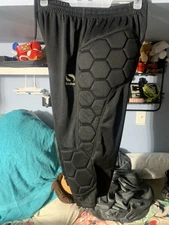 Sondico Black Goalkeeper Pants Men Small /  Soccer / Football Pants