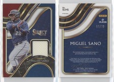 2021 Panini Select Select Swatches Tri-Color Prizm /99 Miguel Sano #SS-MS