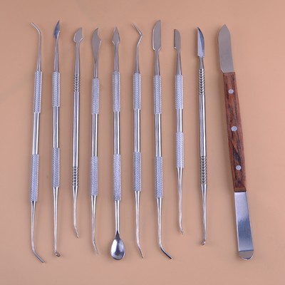 Dental Lab Edelstahl Paraffine Carving Werkzeug Set Instrument Stil Denshine su