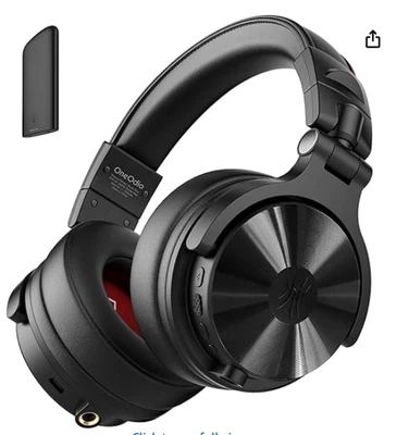 OneOdio Studio Max 1 Wireless Over-Ear DJ Headphones, 120H Playtime