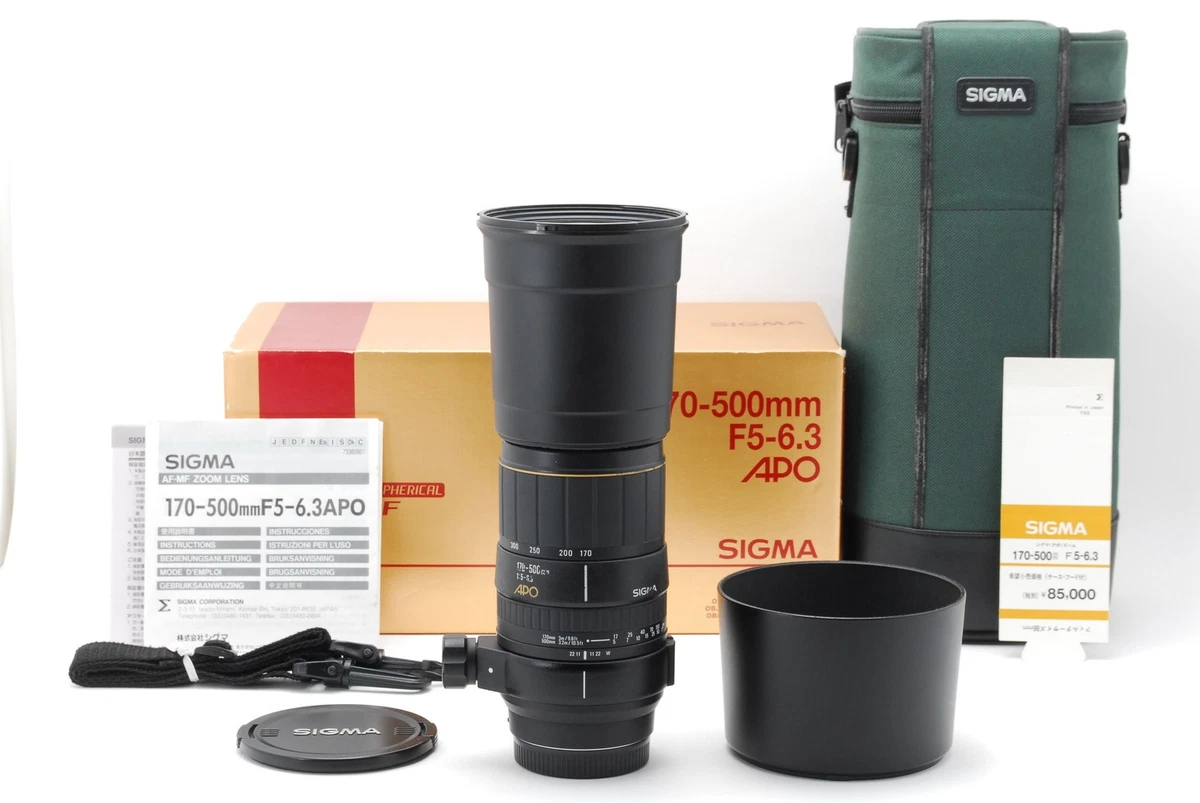 Preços baixos em Lente Sigma 170-500mm Focal lentes de câmera | eBay