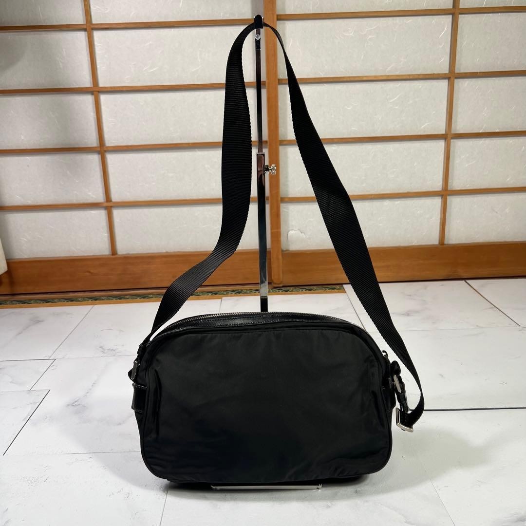 PRADA Shoulder Bag Camera Bag NERO Triangle Logo Black thumbnail 3