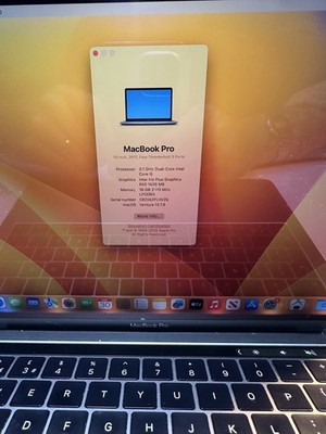 Apple MacBook Pro 250SSD 13'' 2017 3,1GHz Intel Core 15 - Display defekt