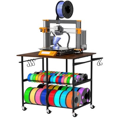 3D Drucker Regal mit Filament Aufbewahrung rollbar für PLA ABS TPU Büro Zuhause
