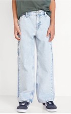 NWT Old Navy Baggy Carpenter Jeans for Boys Size 18 Year Light Wash Low