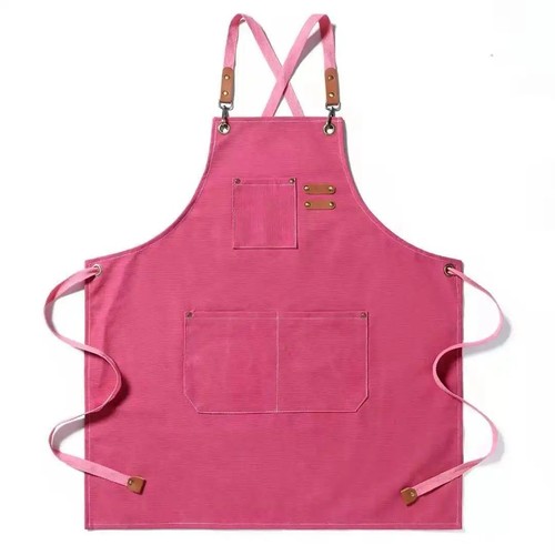HEAVY DUTY Canvas Kitchen Chef Cooking Apron Cross-Back Adjustable Bib Work BBQ