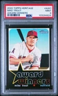 Mike Trout - 2020 Topps Heritage Award Winners   PSA 9