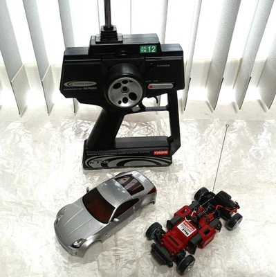 Kyosho Mini-Z MR-02 Nissan Fairlady Z 350Z Silver Set avec Perfex KT-5 - Testé - Photo 1/4